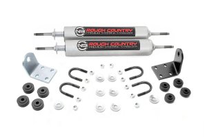 Ford Bronco Steering Stabilizer - Front - Rough Country - N3 Dual - '77-'79 Ford Bronco Steering Stabilizer - Front - Rough Country - N3 Dual - '77-'79